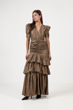 Jenna Maxi Dress - Gold