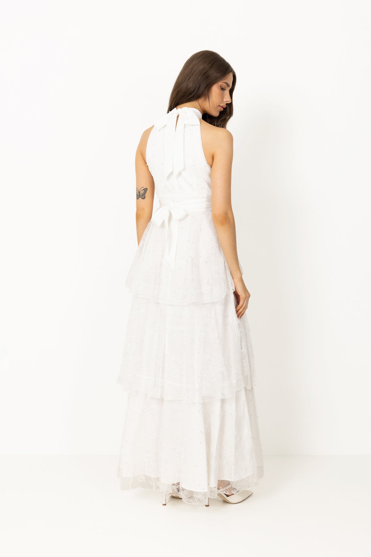 Angel Maxi Dress - White Lace