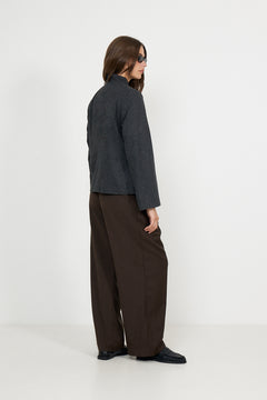 N-Monique Blazer - Dark Grey Melange