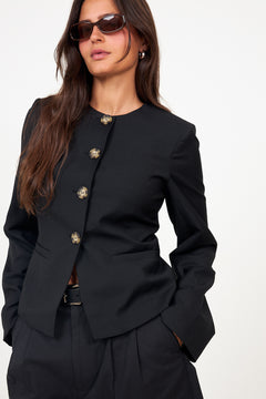 N-Kasaundra Ls Blazer - Black