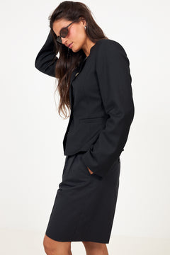 N-Kasaundra Ls Blazer - Black