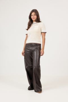 N-Marthy Knit - Ivory Brown