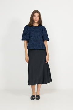 N-Shelly Blouse - Navy Blue
