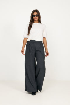 N-Kazia Mw Pants - Grey Herringbone