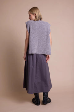 Skirt Solid - Brown