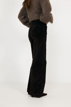 Palazzo Mistral - Shiny Cord - Chocolate Brown