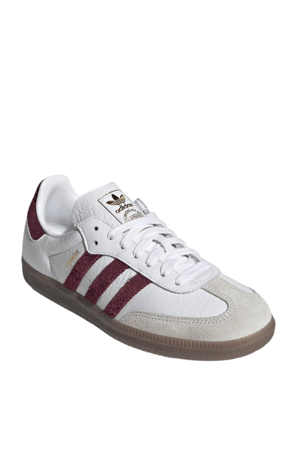 Adidas Samba OG W - Cloud White/Maroon/Gum