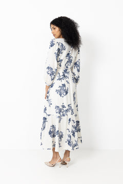 Alyapw Dr - Blue Shadow Flower Print