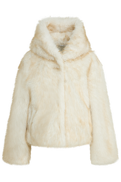 Astrid Faux Fur Jacket - Creme