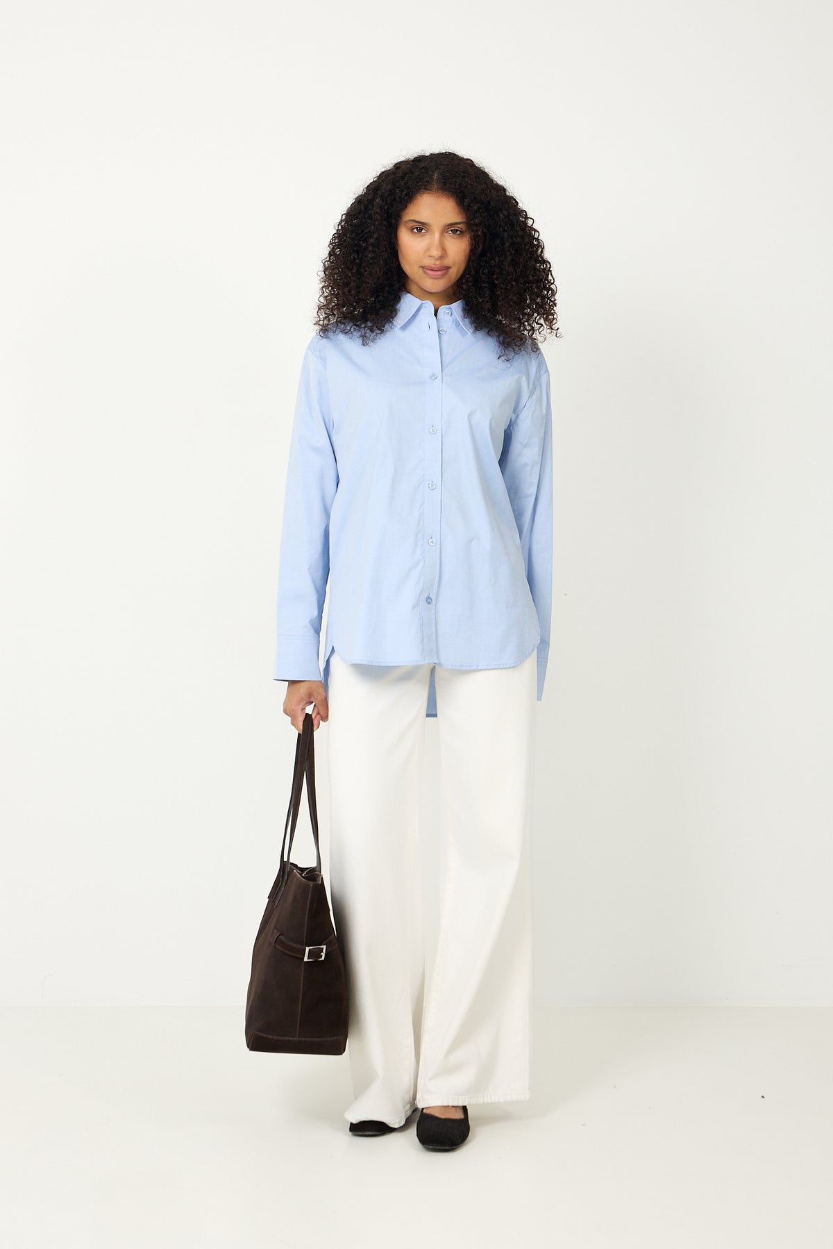 Gzyork Skjorta - Chambray Blue Melange