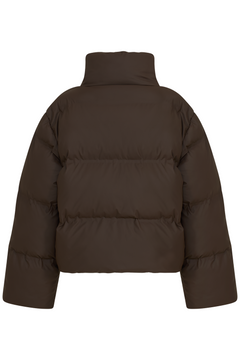 Mary Puffer Bomber Jacket - Dark Brown