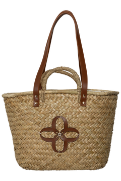 Bente Leather Sunny Bag - Beige