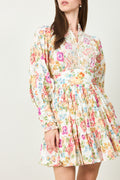 Cotton Slub Mini Dress - Flora