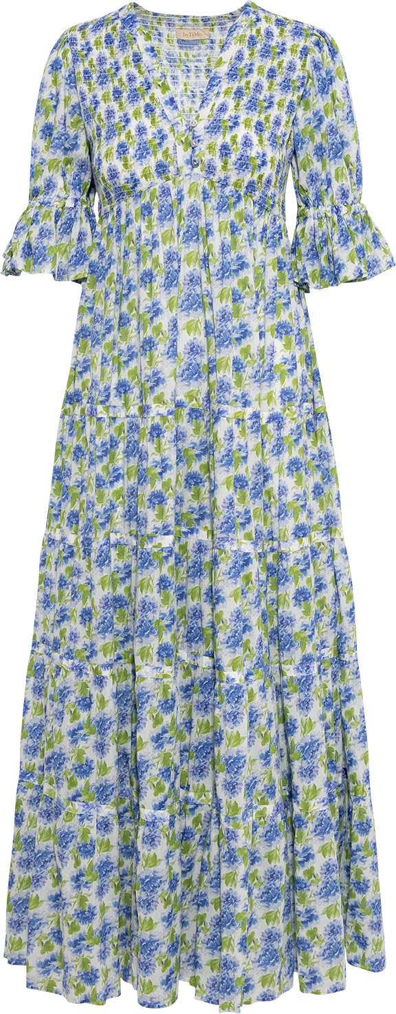 Twisted Maxi Dress -  Peonies