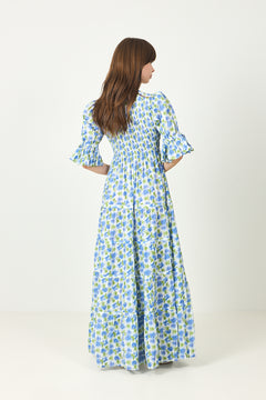 Twisted Maxi Dress -  Peonies