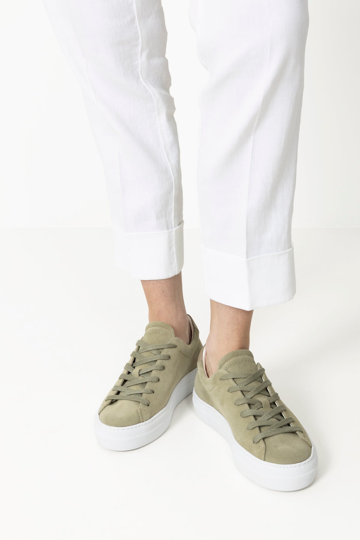 Ella - Olive Suede