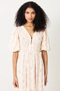 Tabita New Klänning - Rosa/Grön