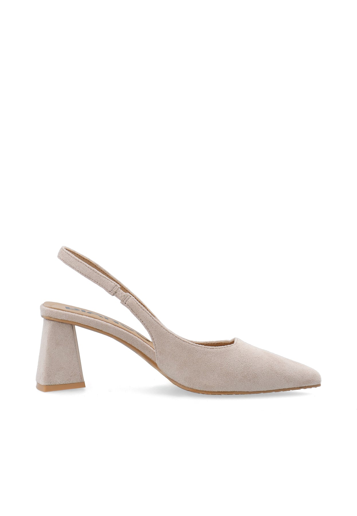 Biamaralyn Slingback Faux Suede - Nougat