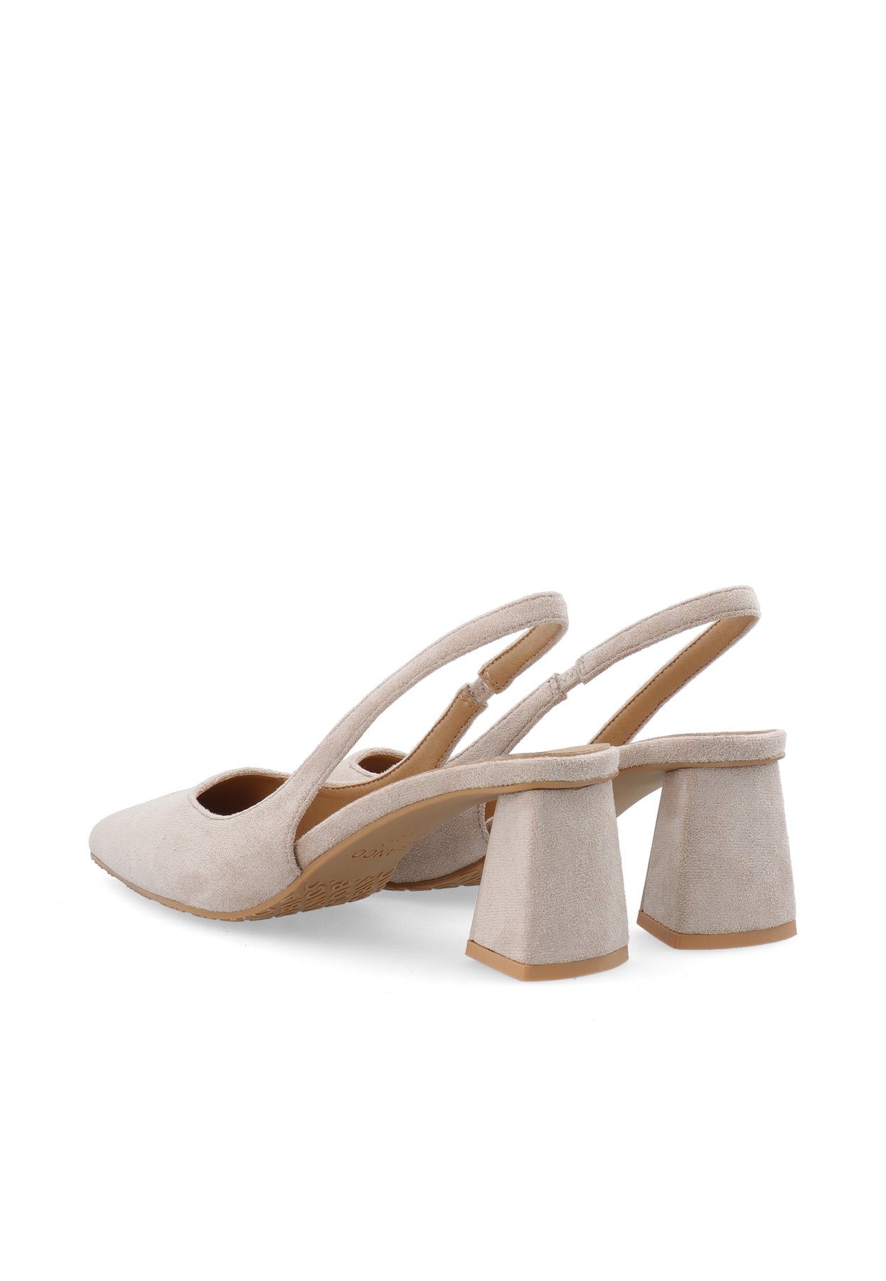 Biamaralyn Slingback Faux Suede - Nougat