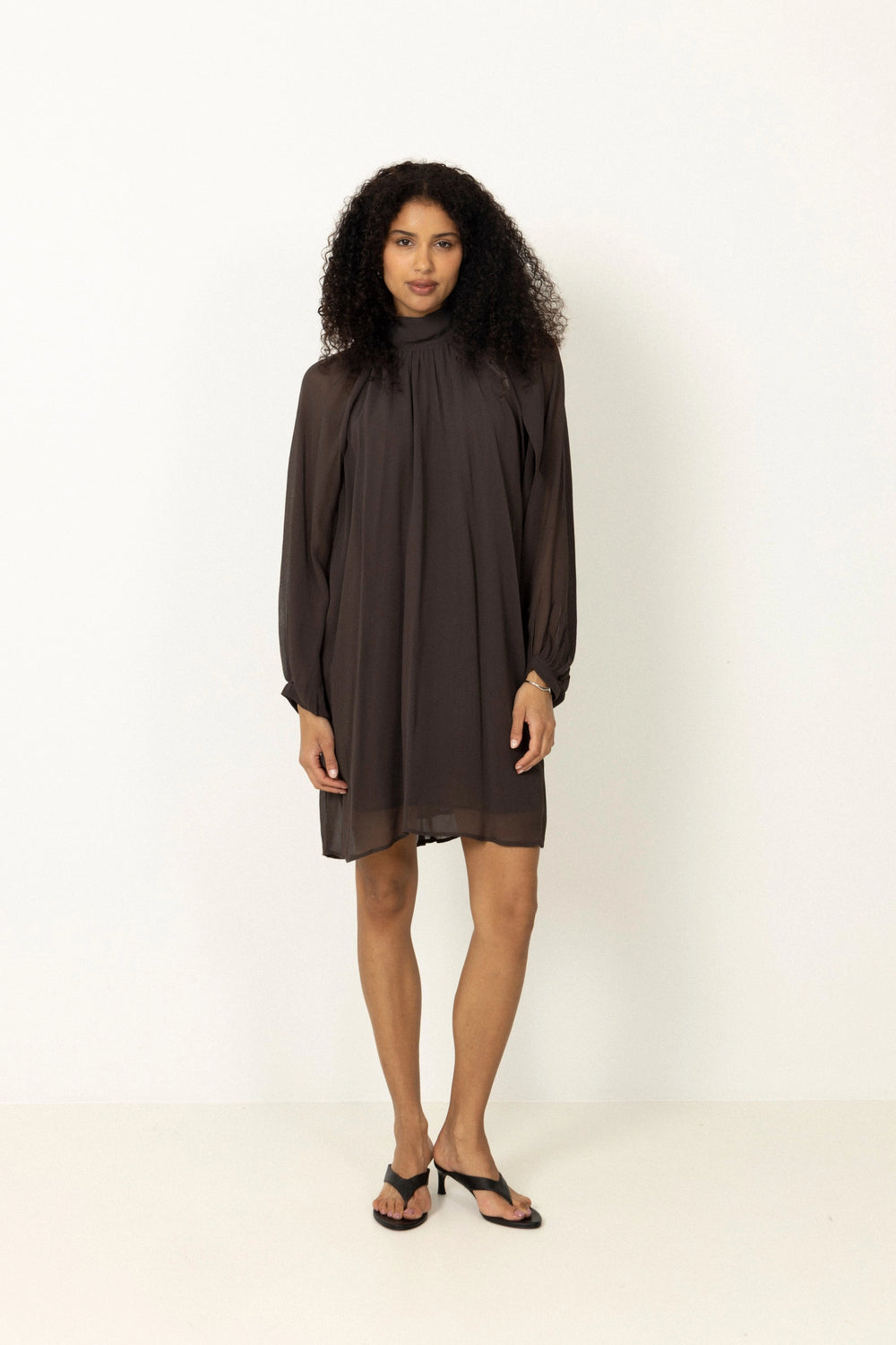 N-Lorenia Dress - Chocolate