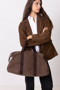 Day Waxed Cotton Weekend Bag - Major Brown