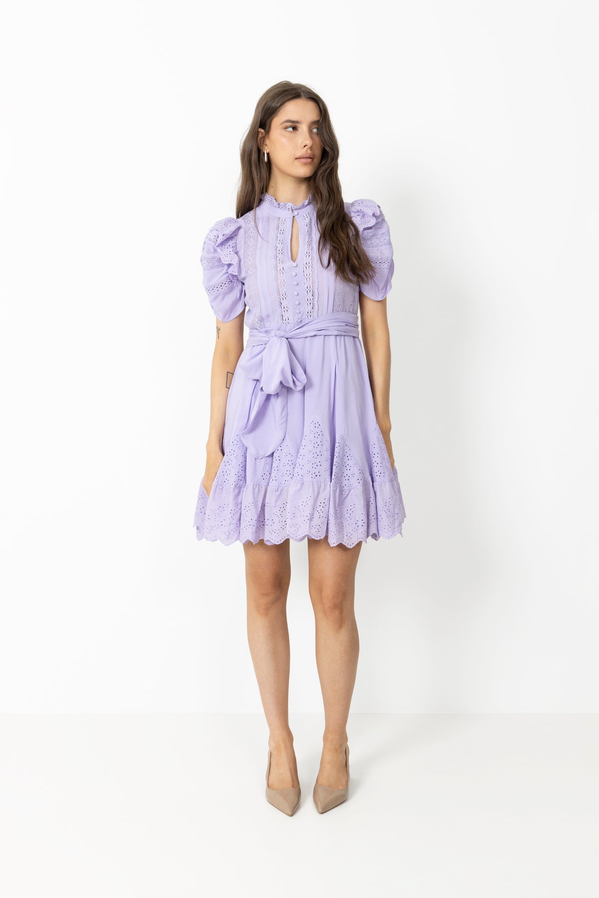 Lita SS Dress - Lavender