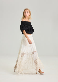 Bohe Skirt - Cream