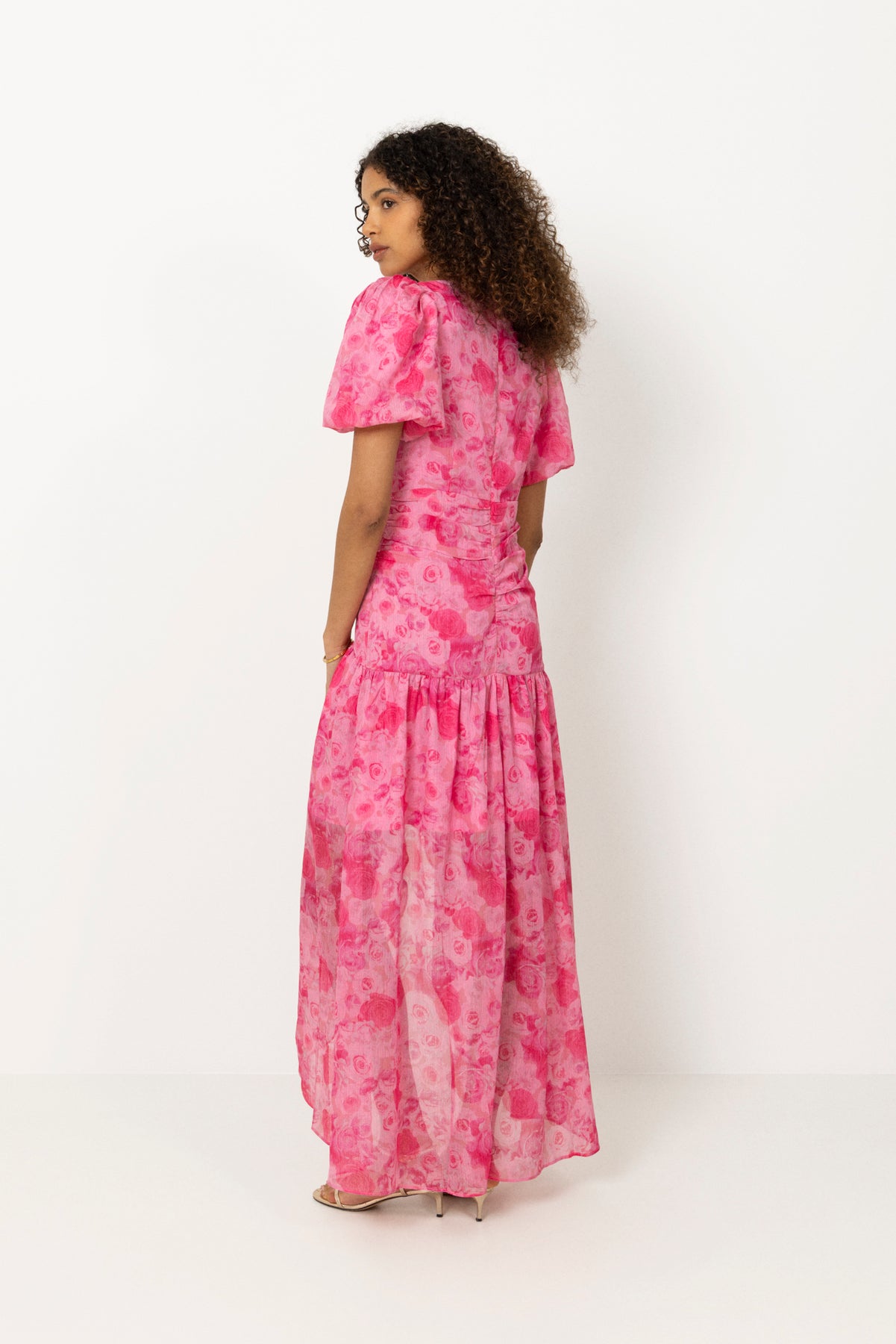 Elaine Dress - Pink Rosegarden