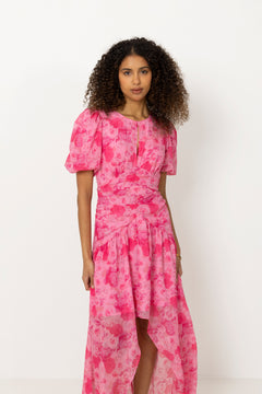 Elaine Dress - Pink Rosegarden