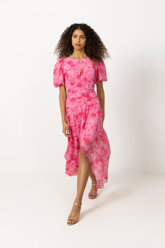 Elaine Dress - Pink Rosegarden