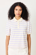 Kleo Polo - Creme Lilac Stripe