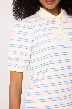 Kleo Polo - Creme Lilac Stripe