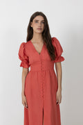 Andrea Dress - Candid Apple Linne