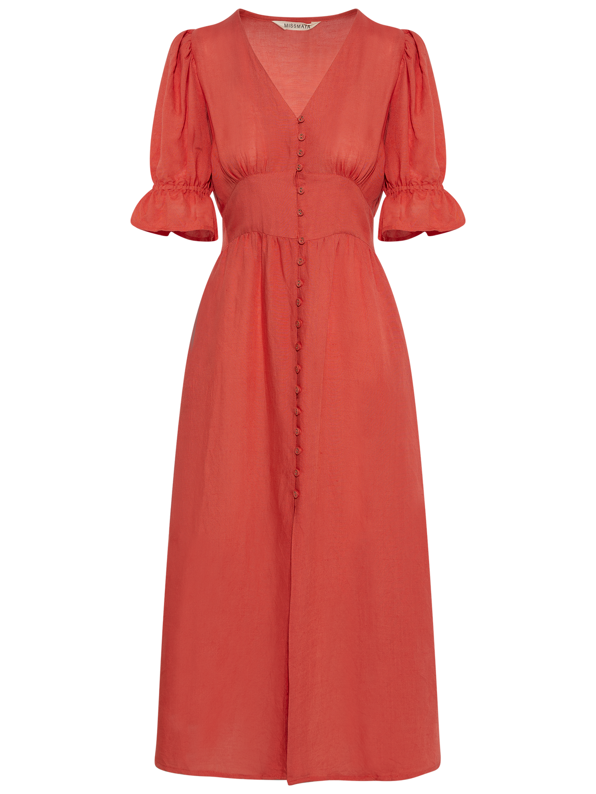 Andrea Dress - Candid Apple Linen