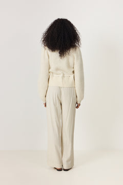 Malin Chunky Cardigan - Bright White