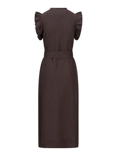 Pam Linen Dress - Dark Brown