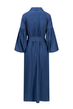 Inez Tencel Dress - Dark Blue