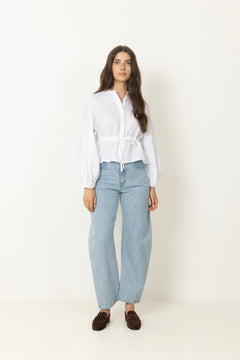 Camille Linen Shirt - White