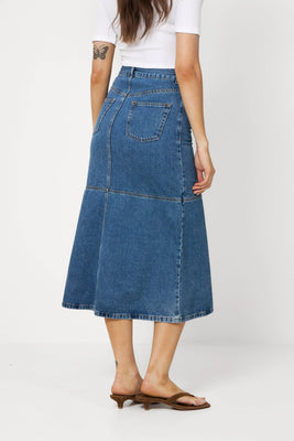 Solene Denim - Mid Denim Blue