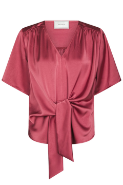Casadia Heavy Sateen Blouse - Cherry Pink