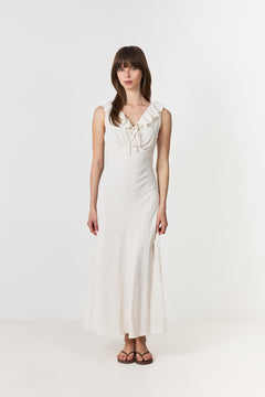 Jasma Linen Dress - Natural