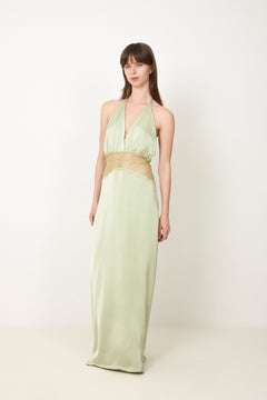 Jasine Heavy Sateen Dress - Mint