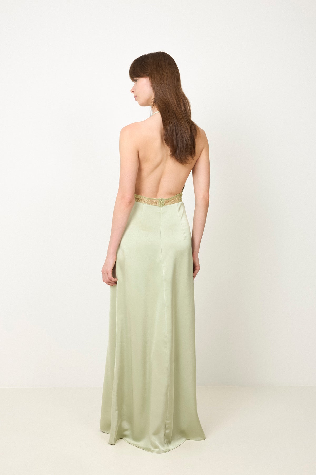 Jasine Heavy Sateen Dress - Mint