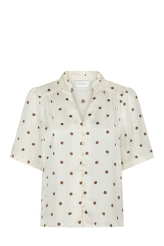 Torana Dotted Blouse - Creme