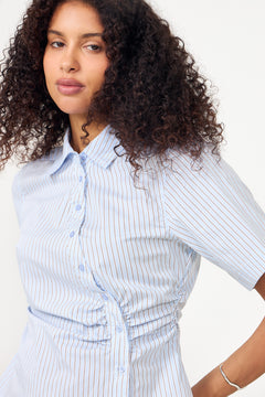Hazell Stripe Shirt - Light Blue