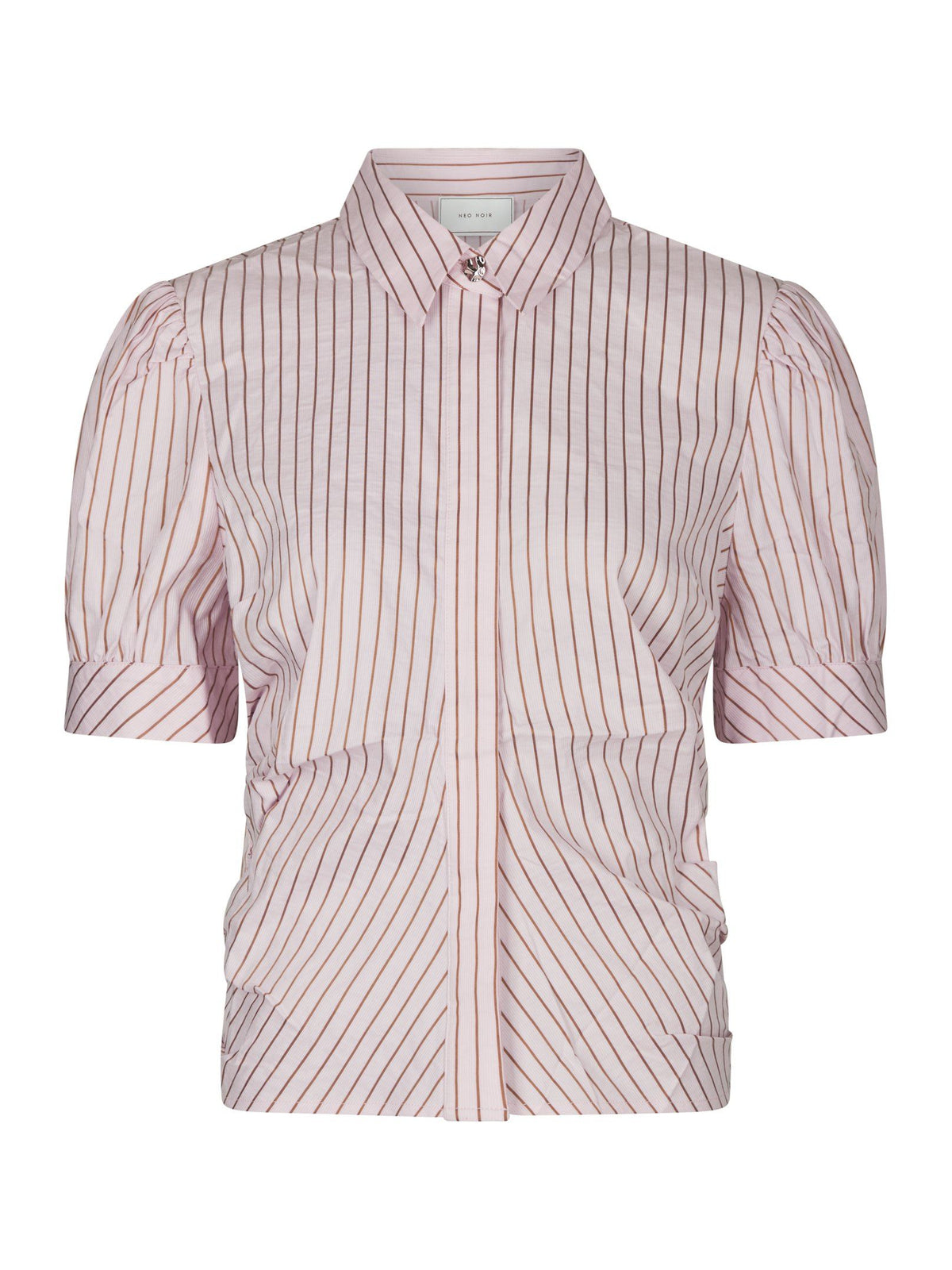 Frannie Structure Stripe Shirt - Light Pink