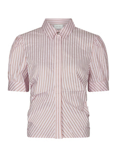 Frannie Structure Stripe Shirt - Light Pink