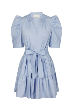 Tabbie Poplin Dress - Light Blue