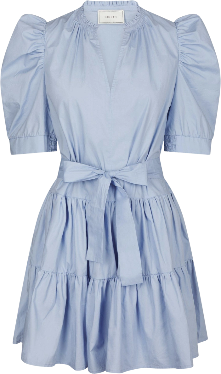 Tabbie Poplin Dress - Light Blue