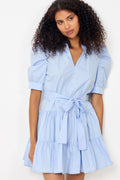 Neo Noir Tabbie Poplin Dress - Ljusblå
